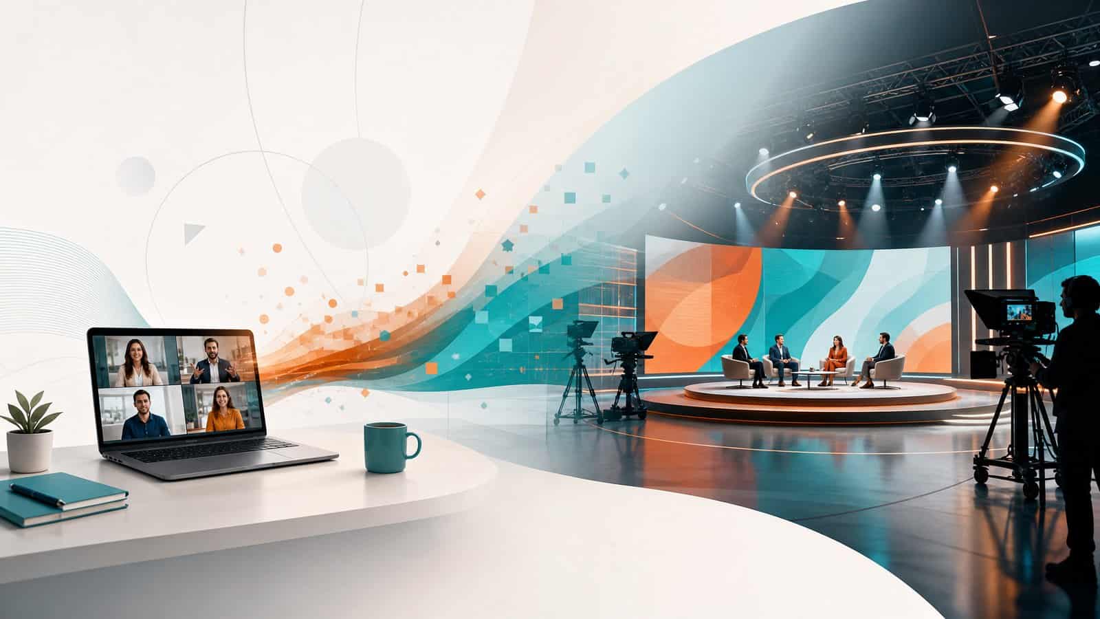 Cos'è un evento digitale: da videochiamata sulla scrivania a studio televisivo
