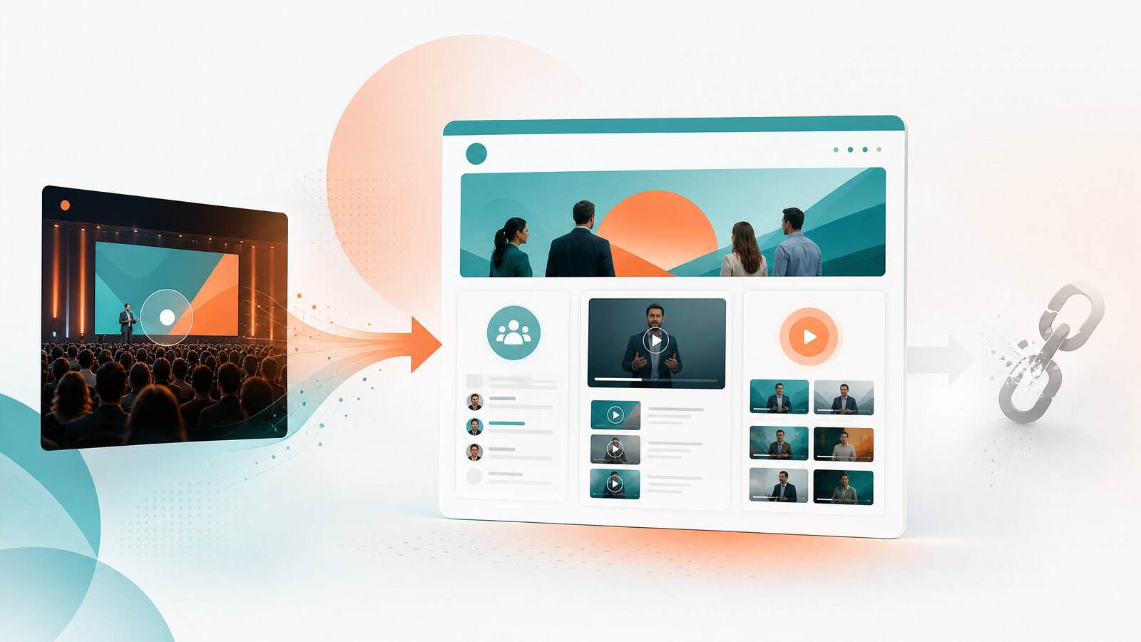 Evento digitale che diventa un portale con community, replay e videopillole invece di un link scaduto